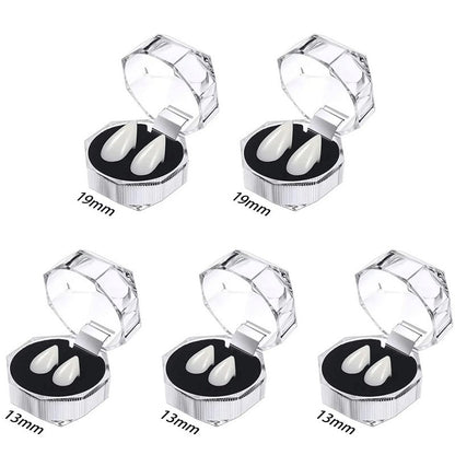 1-5pcs Vampire Teeth Fangs Dentures Props Halloween Costume Props False Teeth Solid Glue Denture Adhesive Halloween Party Decor