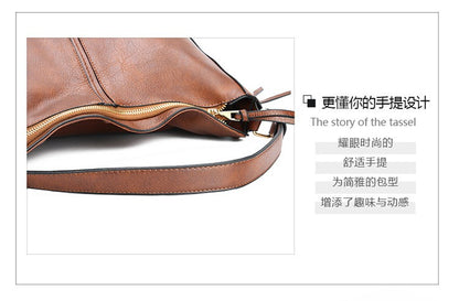 New women's handbag, single shoulder crossbody bag, PU women's tote bag, large capacity women's bag