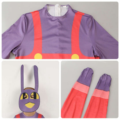 Adult Pomni Cosplay Cartoon Costume Women Amazing Digital Freak Circus Cosplay Ragatha Jax Caine Gangle Zooble Kinger Costumes