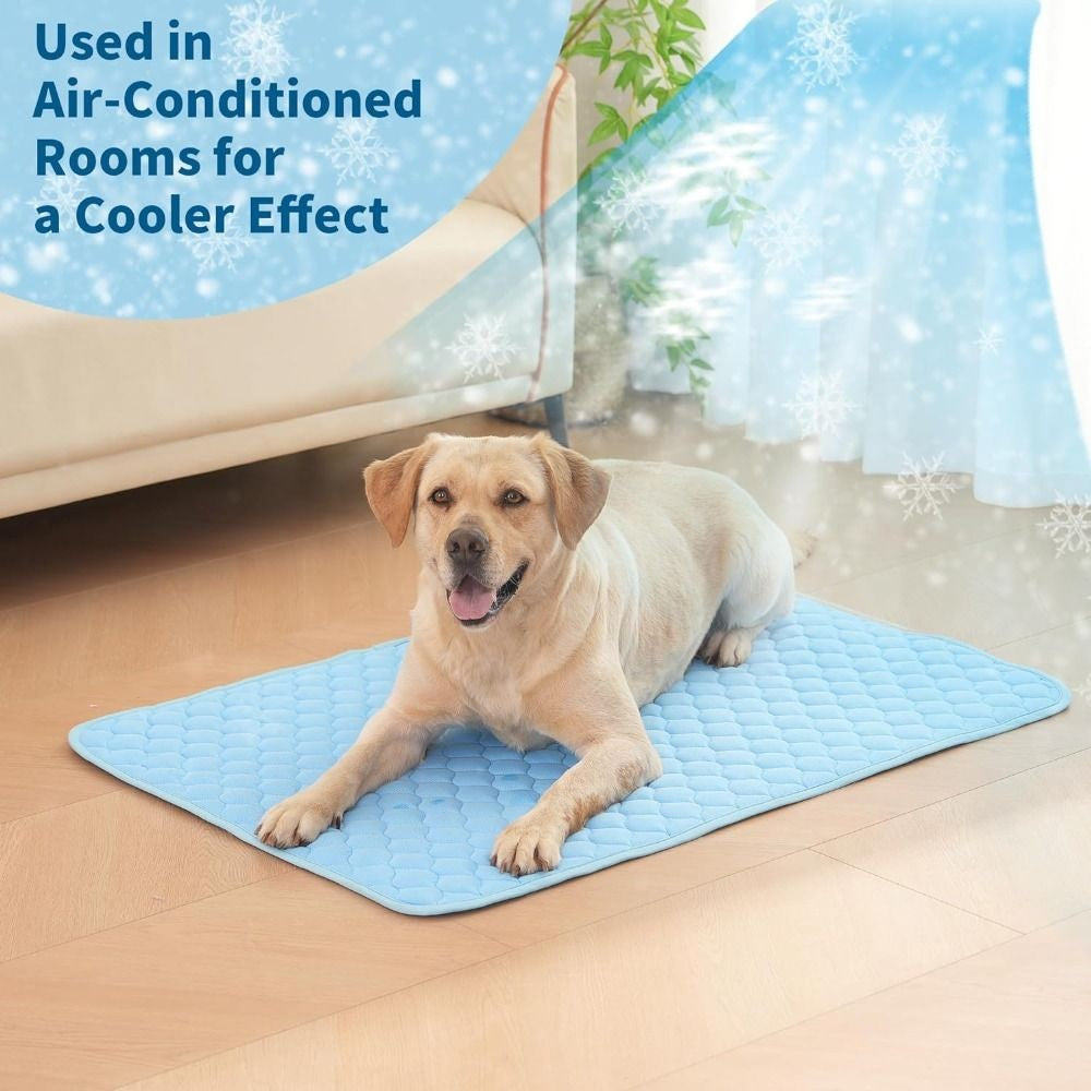 5 tamanhos Tapete refrescante para colchão à prova de umidade de seda gelada legal Almofada refrescante para animais de estimação Colchonete para cães e gatos Cama fria para pequenos animais de verão