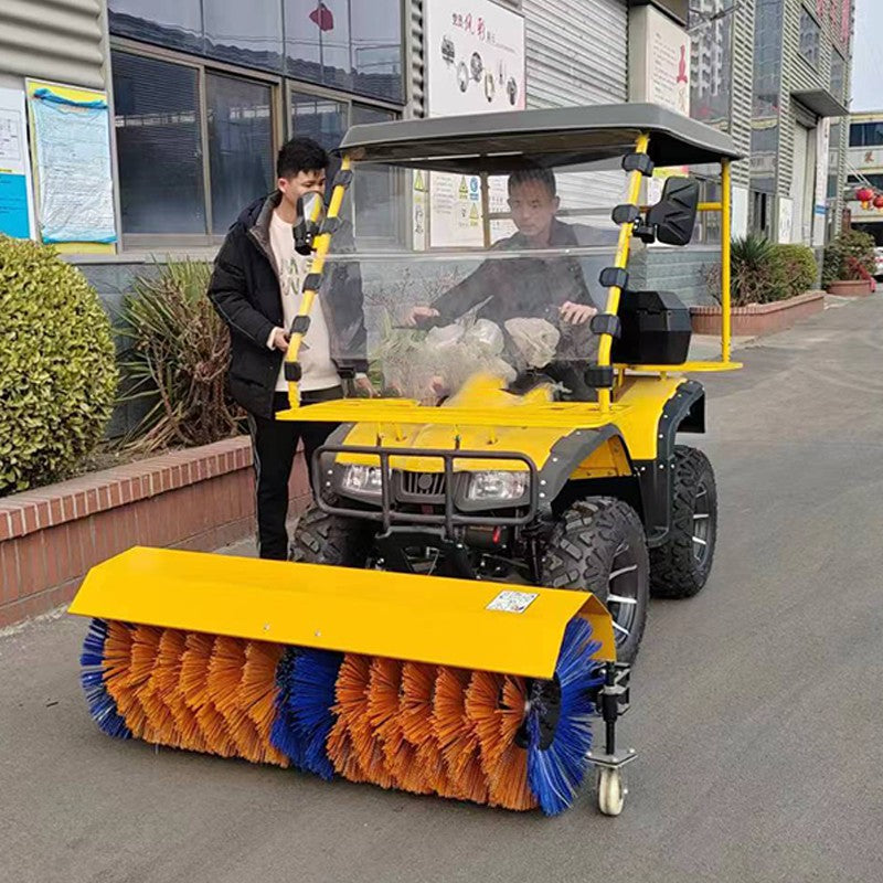 Limpa-neve personalizado, autopropelido com escova rotativa, vendas diretas da fábrica para remoção de neve em estradas
