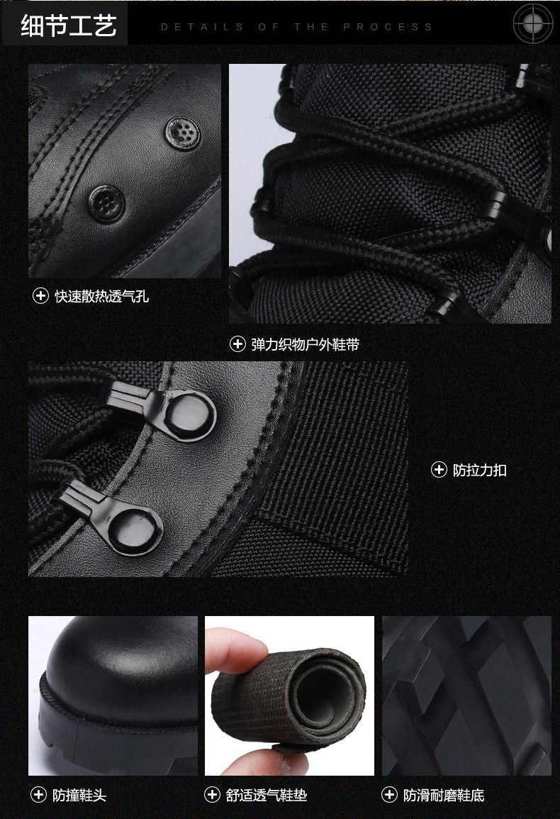 2024 Autumn and Winter Wolf Men's Hight-Top Desert Fans Delta Boots