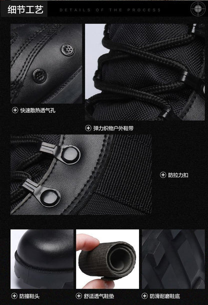 2024 Autumn and Winter Wolf Men's Hight-Top Desert Fans Delta Boots