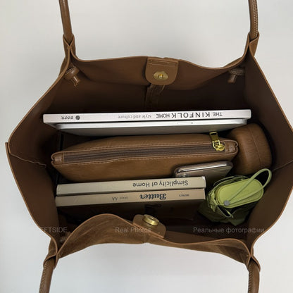 LEFTSIDE Women Faux Suede Shoulder Bag 2025 Winter Retro Soft Tote Bag Luxury Designer Trend Female High Capacity Handbags