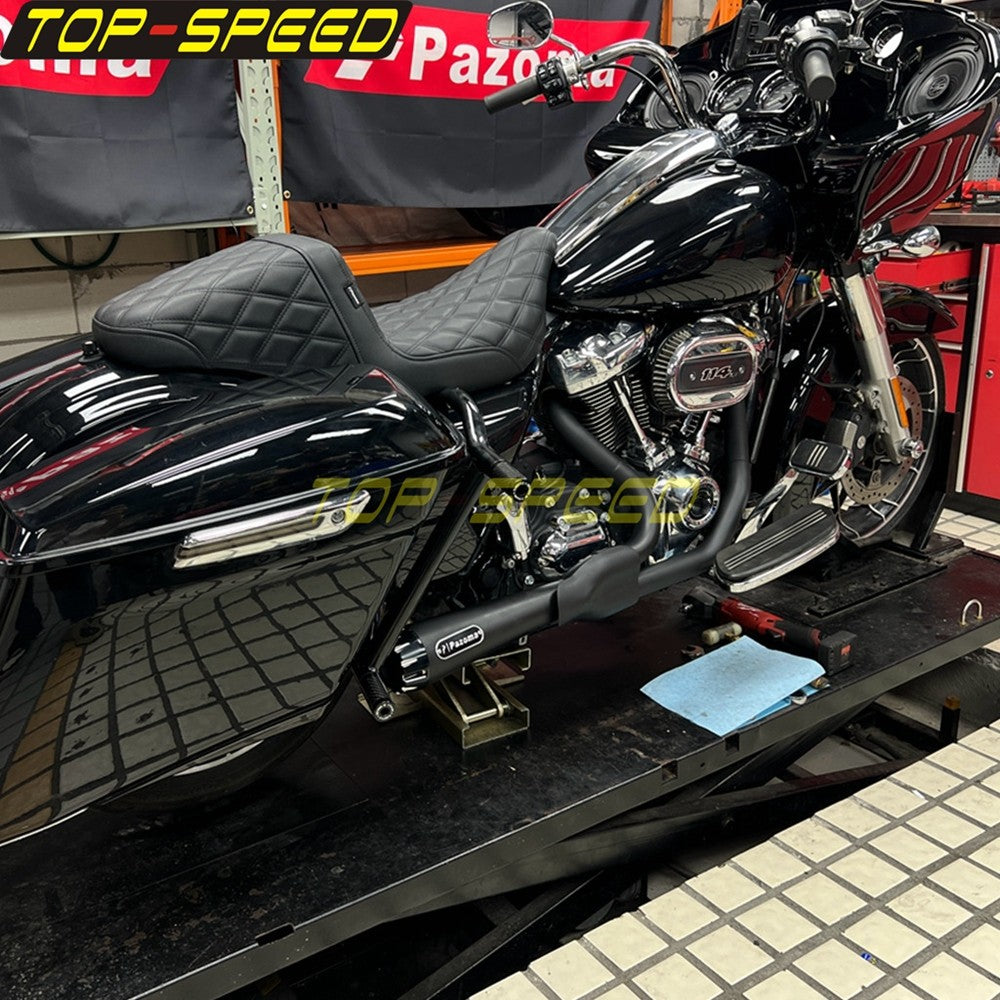 For Harley CVO Street Glide FLHXSE 2017-2025 CVO Road Glide ST FLTRXSTSE 2024-2025 2-Into-1 Exhaust Motorcycle Touring Mufflers