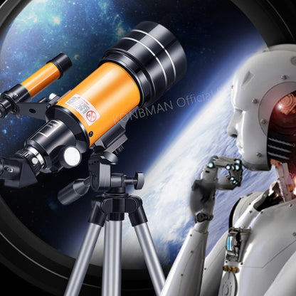 Telescópio Astronômico Profissional de Alta Definição e Alta Potência, Tripé Portátil, Zoom de 150x, Visão Noturna, Lua e Estrelas