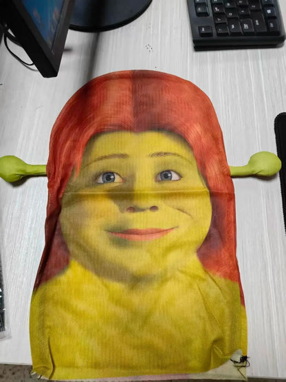 ?Shrek?3D Full Face Mask, Breathable, Party Funny Headgear Mask