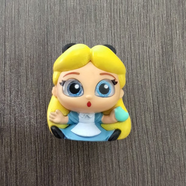 Genuine Disney Doorables Cartoon Figures Kawaii Mickey Mouse Princesa Anna Elsa Boneca de Olhos Grandes de Vidro Série Modelo Brinquedos Presentes Infantis