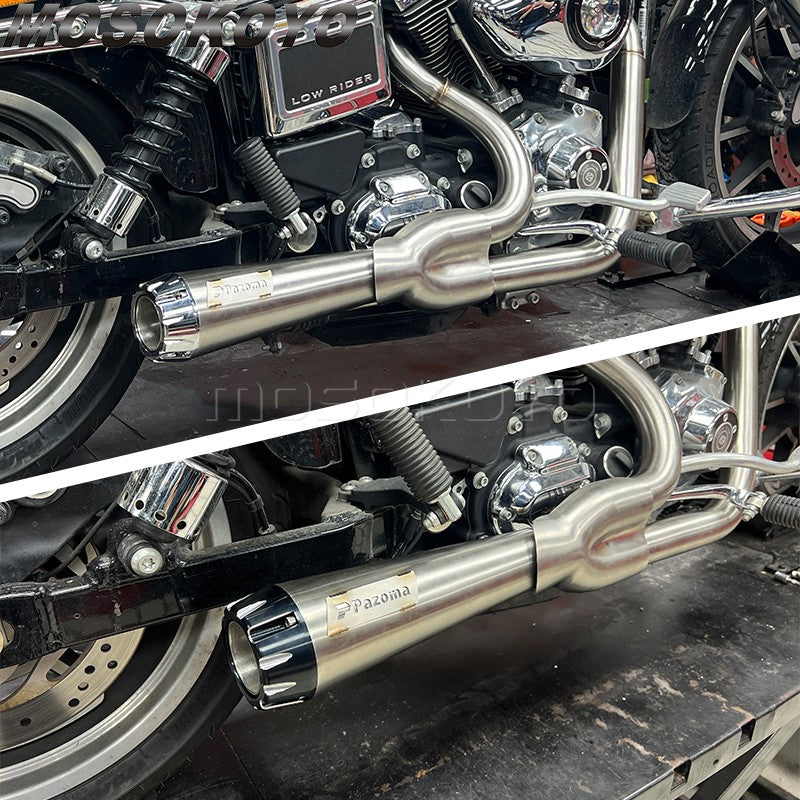 Exhaust Tips Muffler Pipe Plug Cover For Two Brother Harley Dyna Super Glide FXD Low Rider FXDL Street Bob FXDB FXDBB Softail