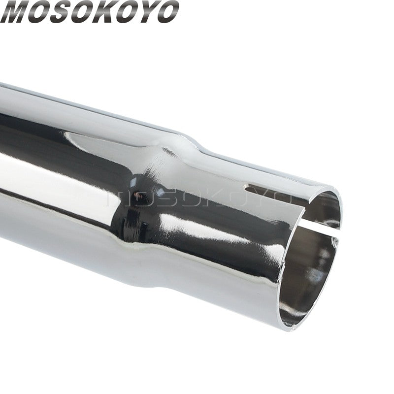 Fishtail Exhaust Pipes 42" Mufflers For Harley Softail Standard Deuce Springer Rocker Night Train Deluxe Heritage Classic 07-17