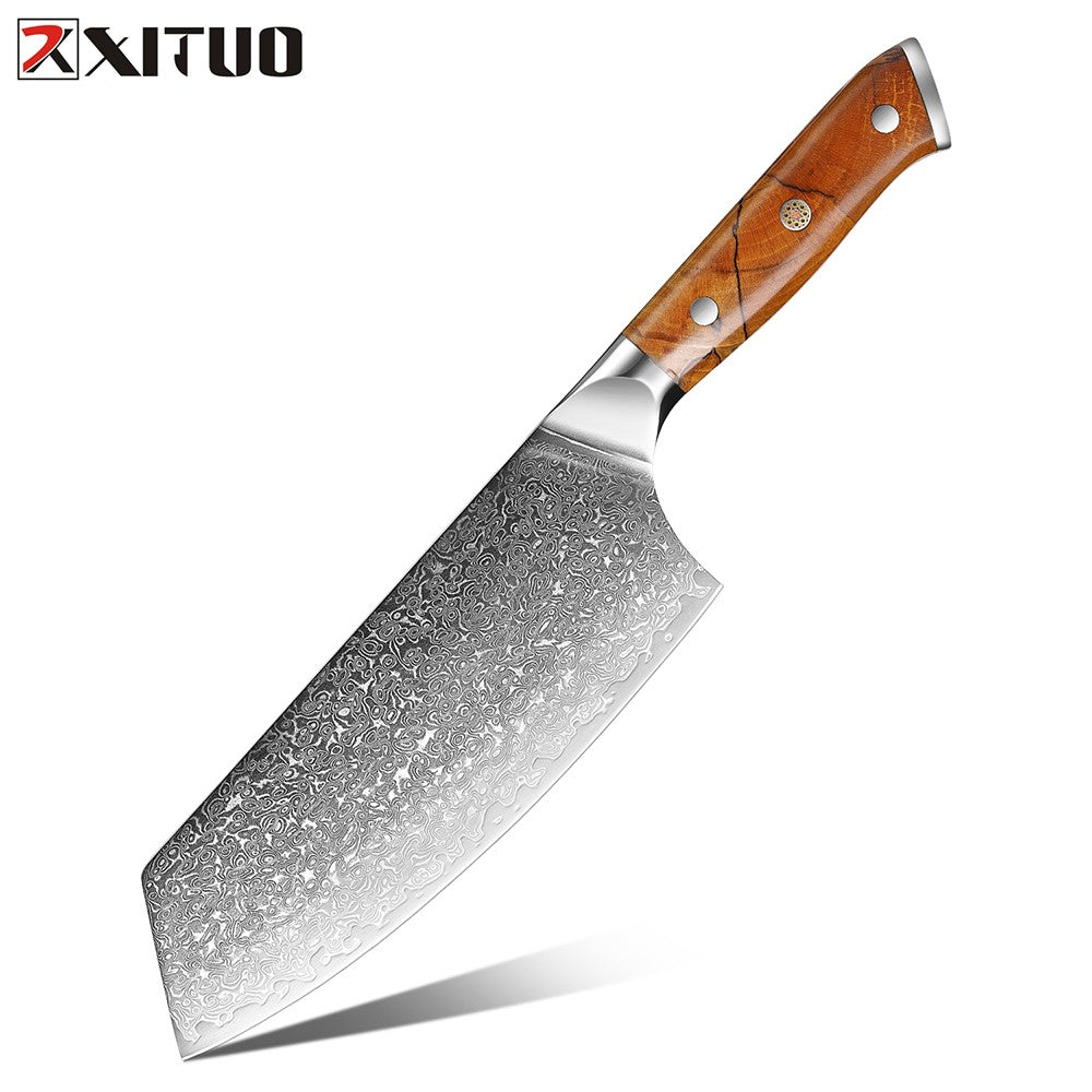 XITUO Damascus Aço Faca de Cozinha Conjunto 1-8 Pçs Faca Profissional Japonesa Faca de Chef Afiada Faca Santoku Faca de Corte Faca de Utilitário Faca de Trinchar