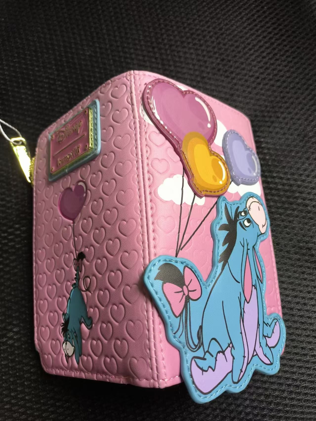 New Disney Loungefly Cute Love Donkey Wallet Cartoon Pink Card Bag Zero Wallet Girl Birthday Gift Casual Wallet