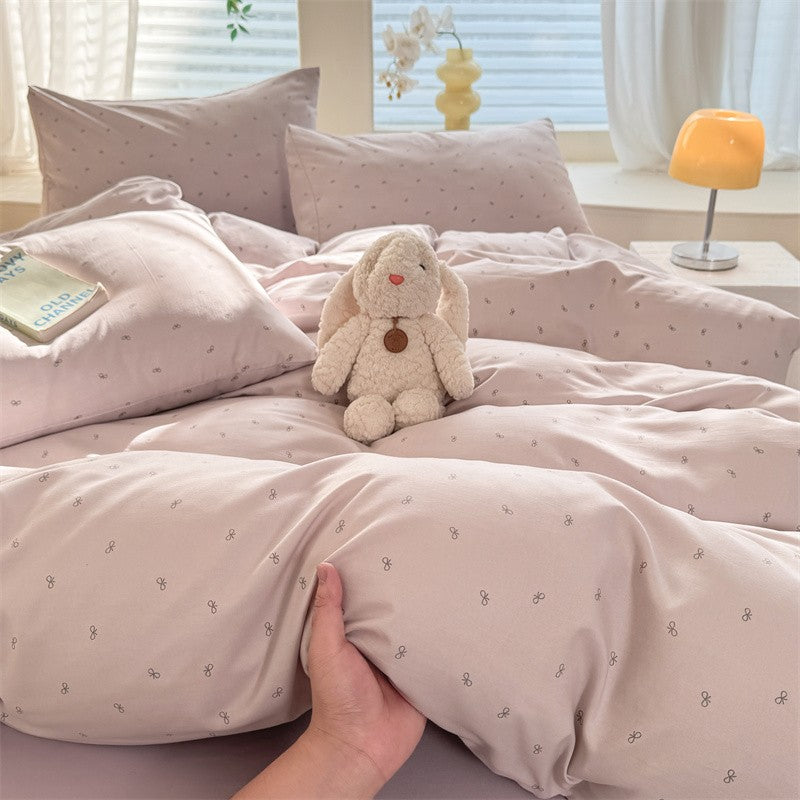 Bonenjoy Floral Style Duvet Cover Sets Single/Queen/King Soft Washed Cotton Bed Cover Sets dekbedovertrek 240x220 Bedding Sets