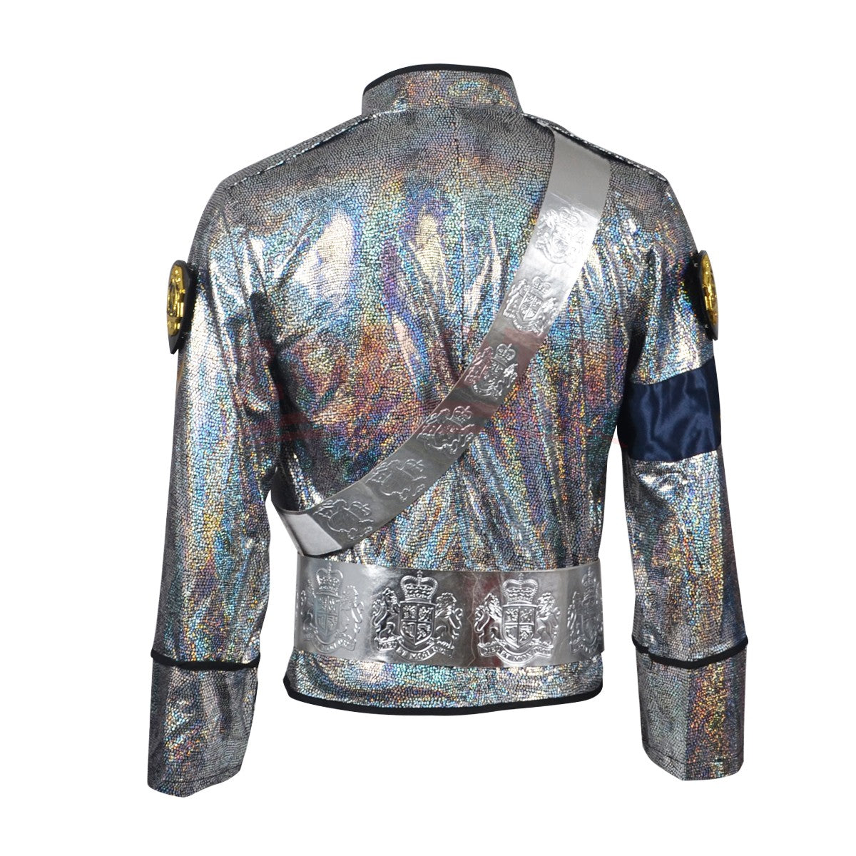 Michael Jackson BAD Bucharest Tour Cosplay Full Set Laser Jacket Belt Handmade Rare Impersonator Stage Costume Halloween