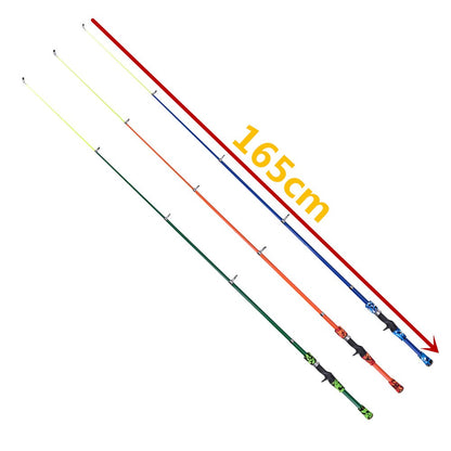 Portable telescopic camouflage children's fishing rod with rotating adjustment throwing rod outdoor fishing accessories tools