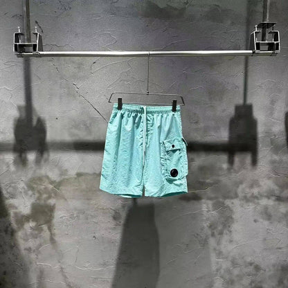 New CP Summer Youth Casual Sports Loose Beach Pants Nylon Shorts Quick drying 5-point Pants Trendy Brand Men's Fashion