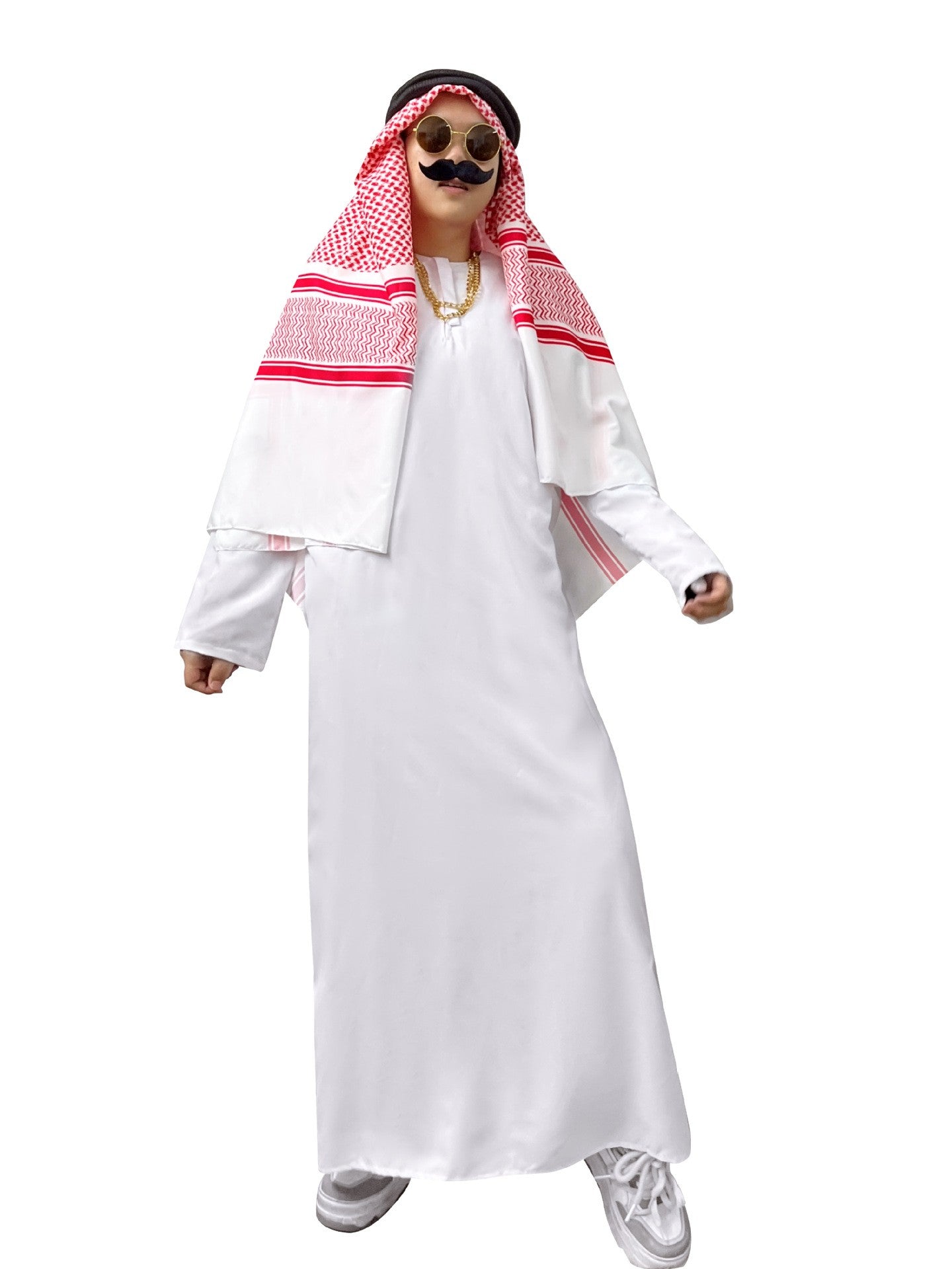 New Arab Emirate Costume Shepherd Rich Arab Prince Adult Role Playing Fantasia Halloween Carnival Costume Hot Selling