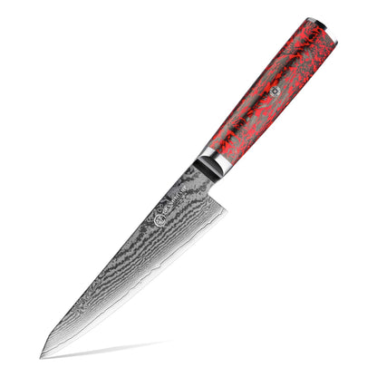 Grandsharp 1-6 Peças Conjunto de Facas de Cozinha 67 Camadas de Aço Damasco com Pó S35VN Faca Afiada de Chef Nakiri para Descascar Utensílios de Cozinha