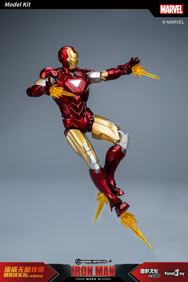 Fondjoy The Avengers Iron Man MK6 Joints Moveable Action Figures Toy 15cm ABS Material Model Toy Boy Birthday Gifts Hoilday Gift