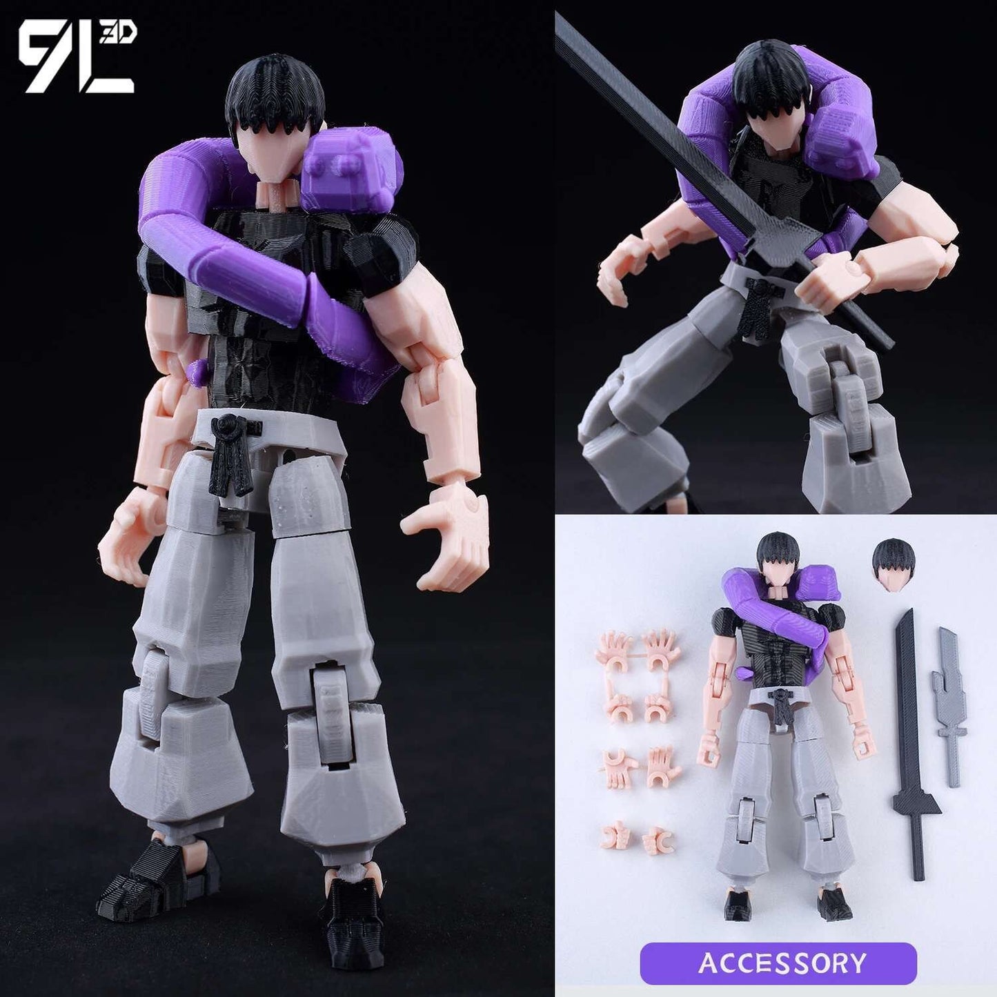 Boneco de Ação Multiarticulado 3D Impresso Dummy13 Homem-Aranha 9L3D Colecionável Marvel com Braços Articulados Boneco para Animação Stop Motion