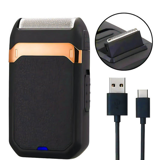 Beard Shaver Electric Sideburns Trimmer For Man With Nail Clipper Cutter Rechargeable Lithium Battery