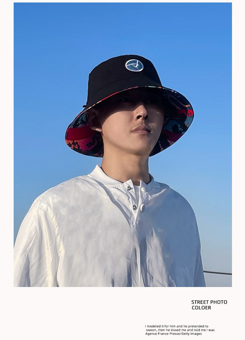 XL 60-63cm Big Head Reversible Bucket Hat Sun Protection Panama for Men Women Fisherman Cap Large Size for Travel Go Shopping