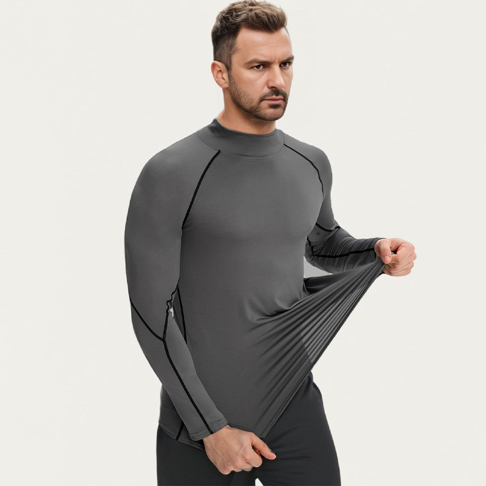 Men's Running Compression T-Shirt Quick Dry Gym Training Fitness Bodybuilding Undershirt Sports Wear Male Compression Tops