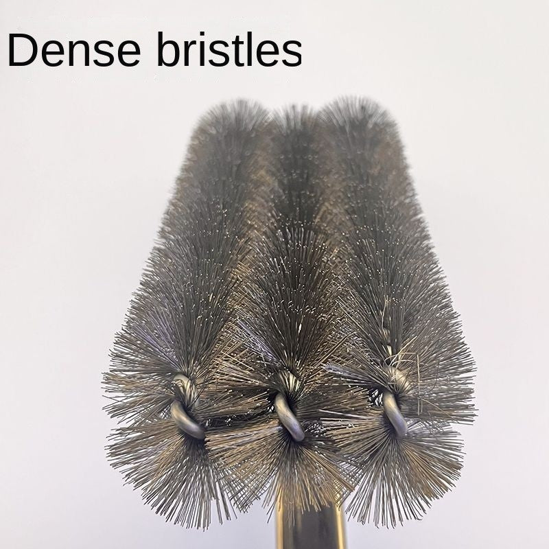 Barbecue Grill Cleaning Steel Brush - Handle Design Wire Brush for Grills/Ovens, Perfect for Kitchen Indoor & Outdoor BBQ Use