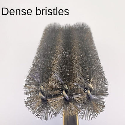 Barbecue Grill Cleaning Steel Brush - Handle Design Wire Brush for Grills/Ovens, Perfect for Kitchen Indoor & Outdoor BBQ Use