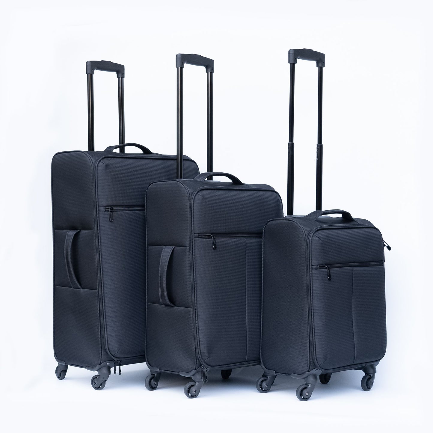 3 piece luggage set  Oxford cloth suitcase black(No password lock)  carry on luggage  trolley bag high-capacity
