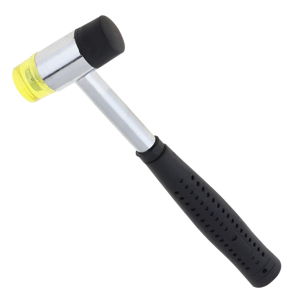 Martelo de borracha de 25mm 30mm 40mm Martelo de nylon com face dupla para instalação de janelas de vidro com cabeça redonda e cabo antiderrapante Ferramenta manual DIY