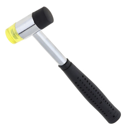 Martelo de borracha de 25mm 30mm 40mm Martelo de nylon com face dupla para instalação de janelas de vidro com cabeça redonda e cabo antiderrapante Ferramenta manual DIY