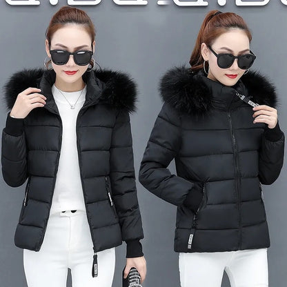 Women's Winter Parka Coat 2025 Korean Version Loose Lady Cotton Padded Outerwear Temperament Casual Ladies Down Cotton Jacket