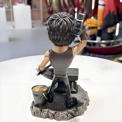 20cm/7.8in Anime Os Vingadores Boneco Q versão Homem de Ferro de forja de ferro Figuras de Ação Estátua de Pvc Coleção Modelo Brinquedos Presentes