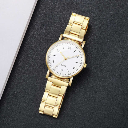 2/4PCS Fashion Arabic Dial Women Watches Simple Quaretz Wristwatch with Bracelets Set Reloj Mujer?Without Box?