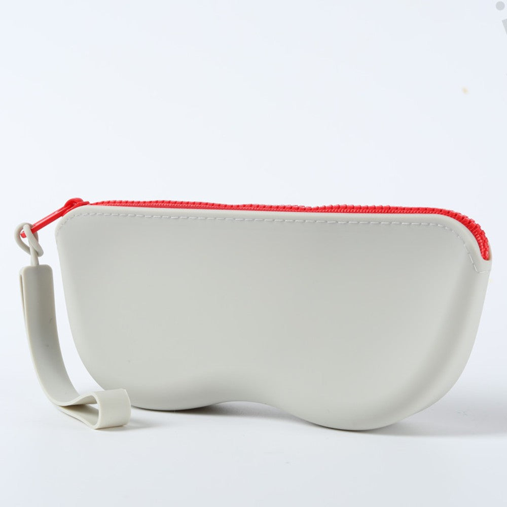 Soft Silicone Zipper Glasses Bag Storage Waterproof Bag Cosmetic Coin Bag for Women Girls Dustproof Glasses Box