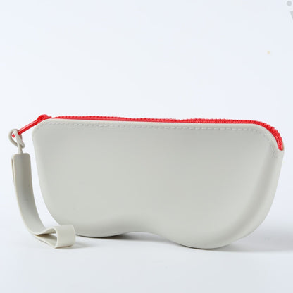 Soft Silicone Zipper Glasses Bag Storage Waterproof Bag Cosmetic Coin Bag for Women Girls Dustproof Glasses Box