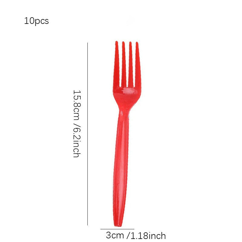 JUSTINLAU Christmas Cutlery Disposable Tableware Set Paper Plates Paper Cups Tissues Tablecloth Dining Plates Christmas Themed