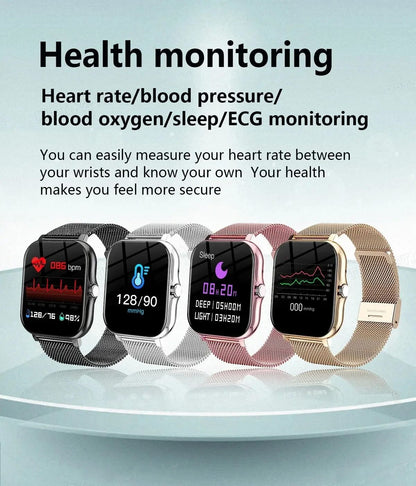 G.LWear New Women's Smart Watch Bluetooth Call Fitness Tracker Heart Rate Monitor Alarm Clock Outdoor Sports Men's Smartwatch