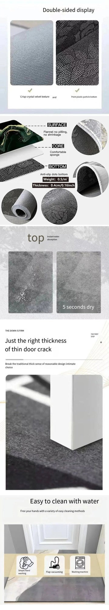 VIKAMA Domineering Tiger Carpet Personality Shaped Doormat Rug For Bedroom Living Room Floor Mat Machine Washable Home Decoratio