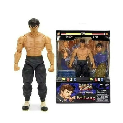 Em estoque Jada Toys Ultra Street Fighter II M.Bison Dhalsim Violent Ken RYU Guile 6" Boneco Colecionável Modelo Brinquedo Presente