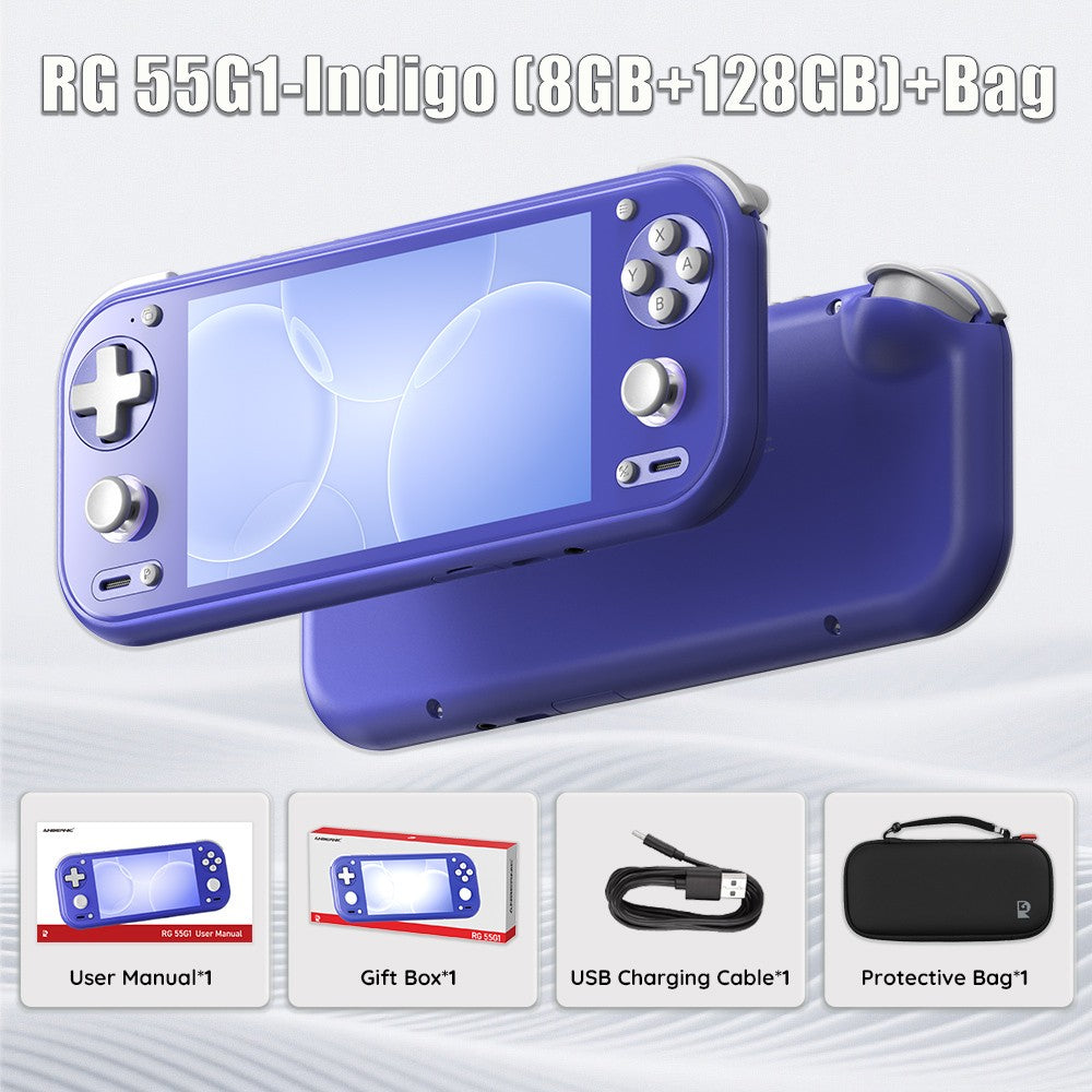 Anbernic RG 55G1 Retro Handheld Game Console Android 14 RG55G1 With 5.5 Inch Touch IPS Screen 3D Hall joystick RGB Lighting
