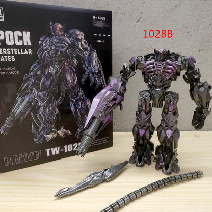 Baiwei Shockwave TW1028 Transformation Toys Sentinel Prime TW1024 Modelo Ironhide TW1026 Robô Bumblebee TW1025 Boneco TW1030