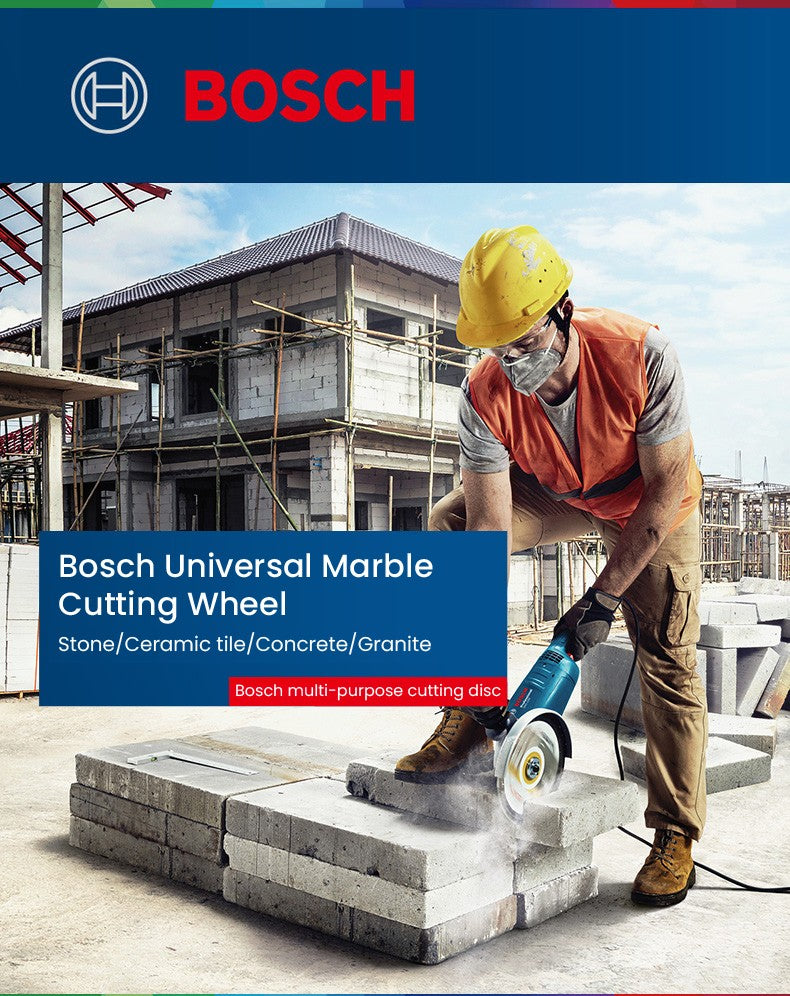 Bosch Discos de Corte Diamantados Universais Lâminas de Serra Circular de Mármore para Cortar Pedra Concreto Reforçado Rodas de 105/110/125/180mm