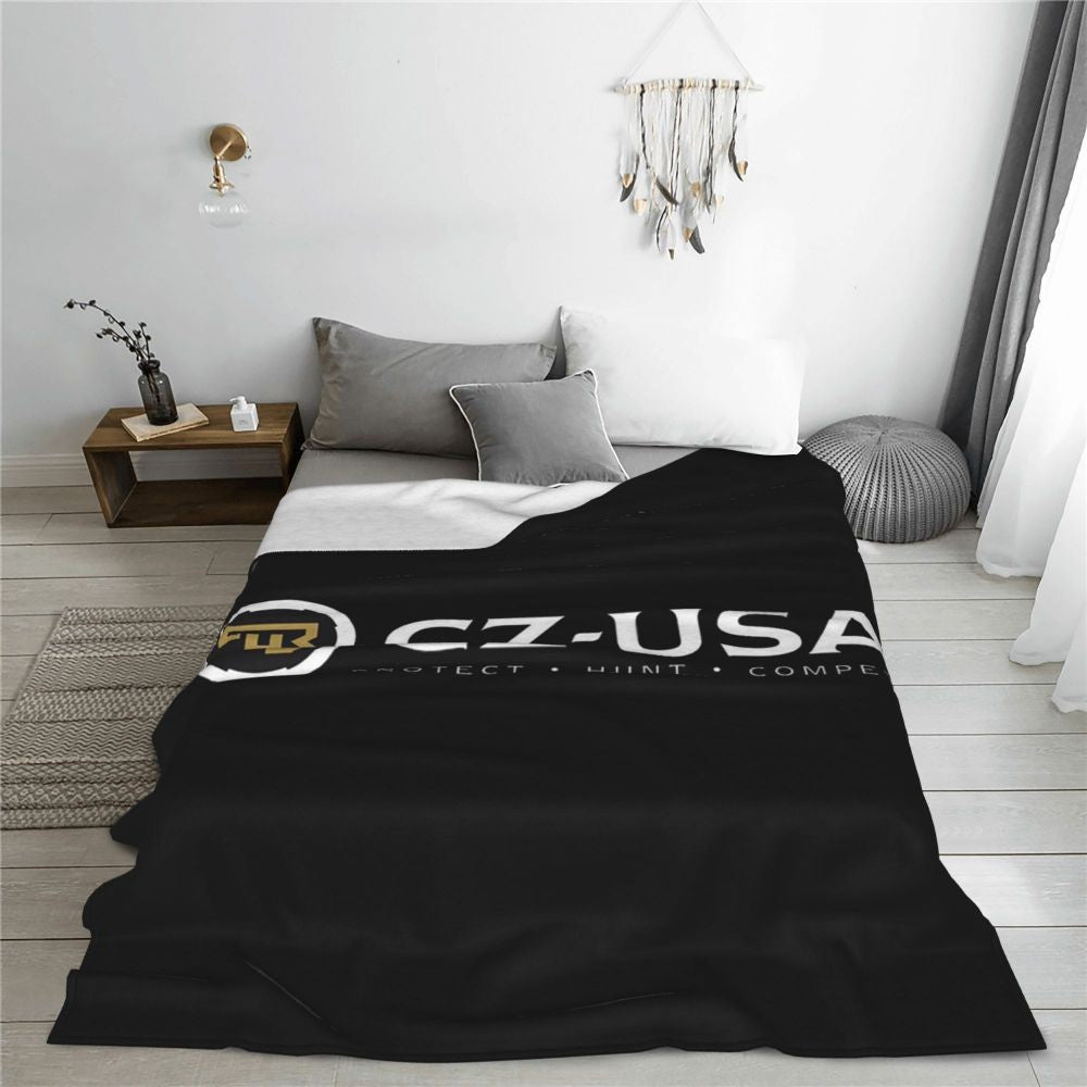Ceska Zbrojovka CZ Blankets Flannel Sofa Throw Blanket Portable for Couch Bedding Outdoor Throws Bedspread Quilt