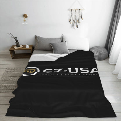 Ceska Zbrojovka CZ Blankets Flannel Sofa Throw Blanket Portable for Couch Bedding Outdoor Throws Bedspread Quilt