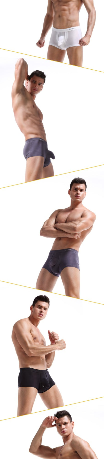 Austrian spermatic cord bullet separation underwear men's scrotal vein underpants Ice silk pouch curved men's boxers