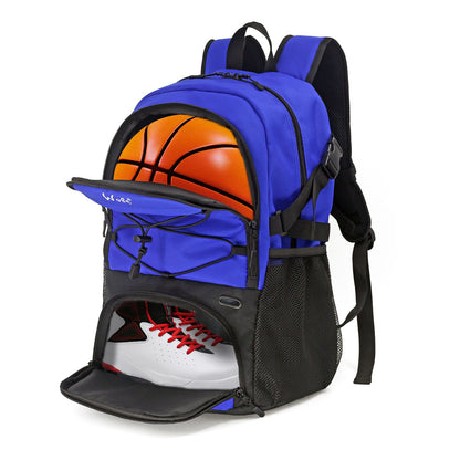 Wolt | Basketball Backpack Large Sports Bag with Separate Ball holder & Shoes compartment, Best for Basketball, Soccer, Voll