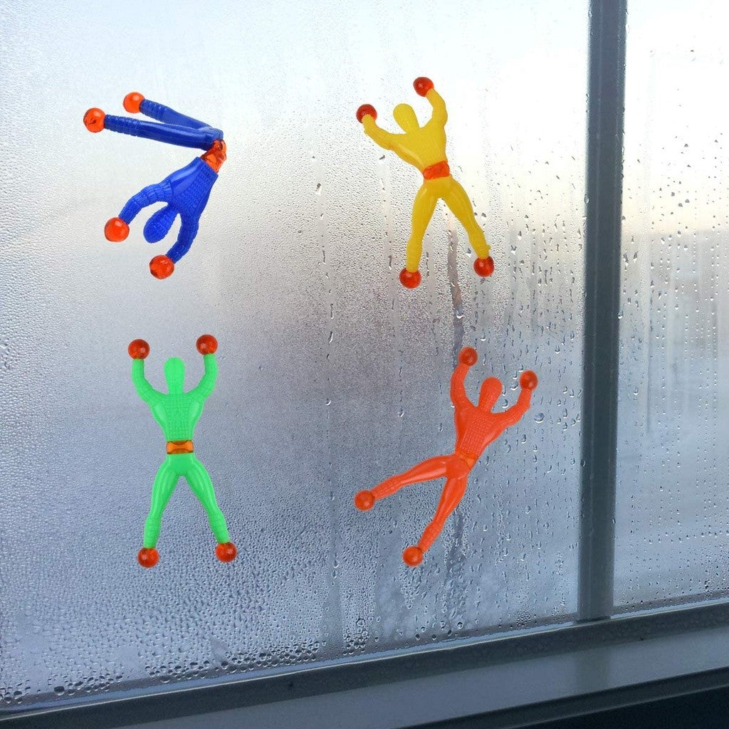 10/100Pcs Novelty Sticky Wall Climbing Climber Men Kids Boy Birthday Party Favors Supplies Pinata Fillers Treat Bag Gifts