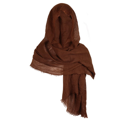 Renaissance Costume Medieval Post Apocalyptic Shawl Scarf, Cloak with Hood Cowl